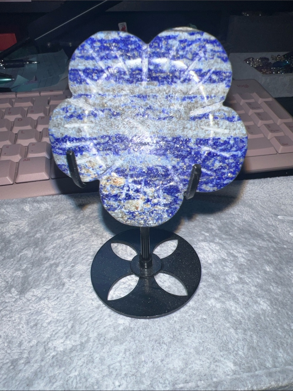 Blue Lapis Lazuli Flower decoration
